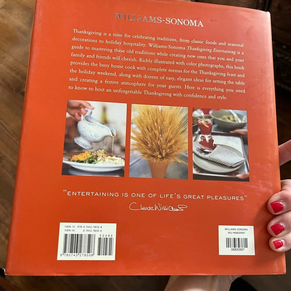 Williams Sonoma Thanksgiving entertaining book